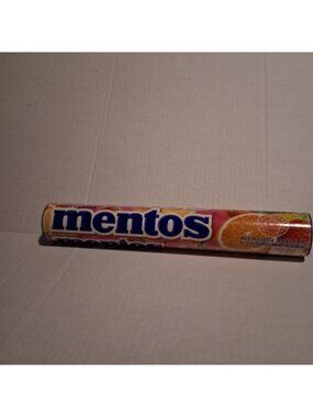 Mentos Fruit Chewy Candy Tube -EMPTY-Collectible Packaging-NO CANDY.